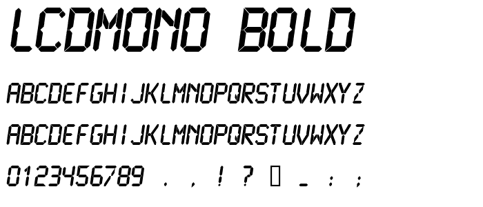 LCDMono Bold font